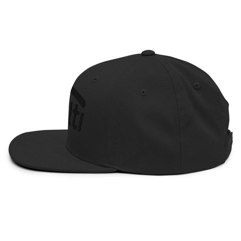 Tipalti - Black on Black Embroidered Yupoong Snapback Hat - image4